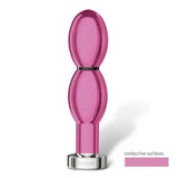 Mystim silver estim aluminium vibrating dildo for mystim power - peaches and screams