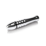 Mystim stainless steel 5 inch silver electrastim penis dildo - peaches and screams
