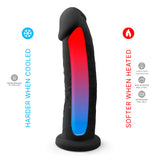 9-inch-realistic-girthy-silicone-dual-density-dildo-with-suction-cup-black