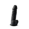8-5-inch-realistic-silicone-dual-density-girthy-dildo-with-suction-cup-with-balls-black