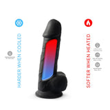 8-5-inch-realistic-silicone-dual-density-girthy-dildo-with-suction-cup-with-balls-black