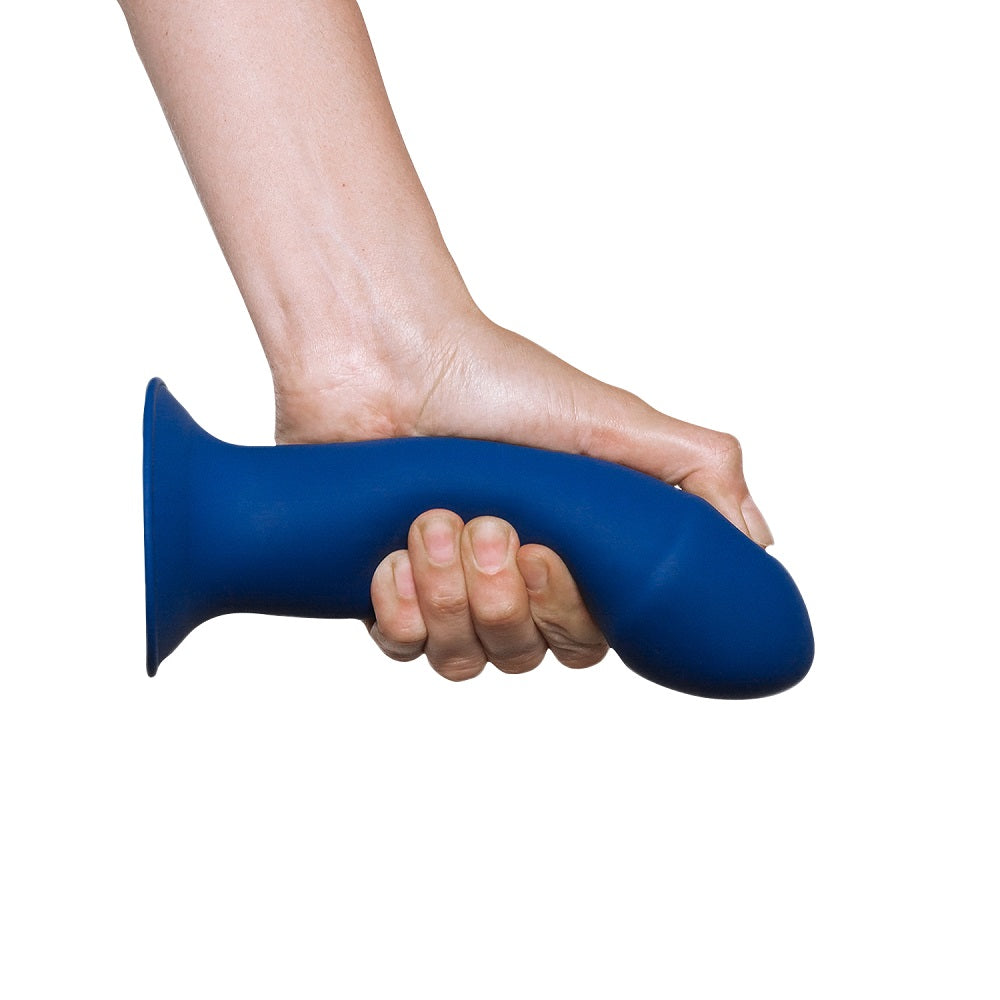 cushioned-core-suction-cup-girthy-silicone-dildo-7-inch