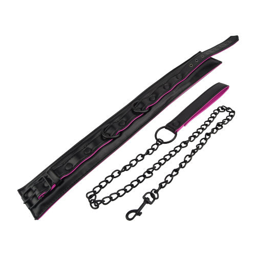 bound-to-please-pink-black-bondage-collar-leash