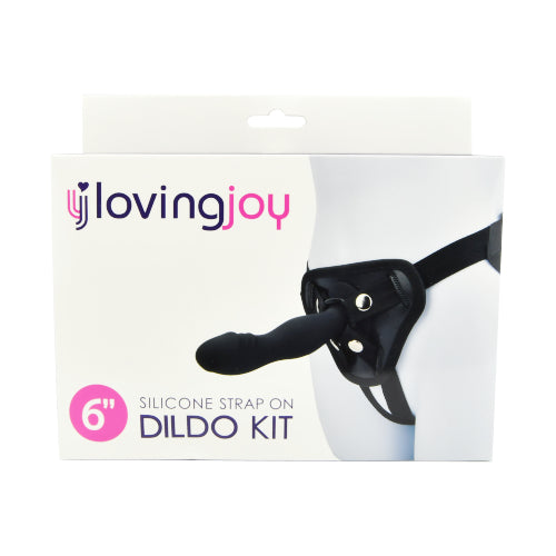 loving-joy-6-inch-silicone-strap-on-dildo-kit