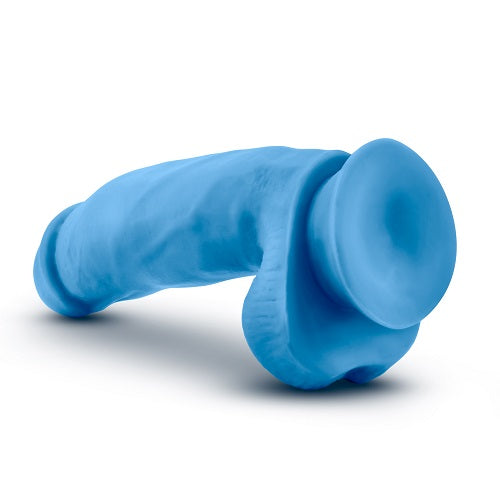 7-inch-realistic-silicone-dual-density-girthy-dildo-with-suction-cup-and-balls-blue