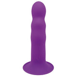 dual-density-cushioned-core-vibrating-suction-cup-ribbed-silicone-dildo-7-inch