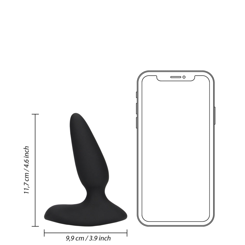 smooth-vibrating-anal-plug-with-remote-control-black