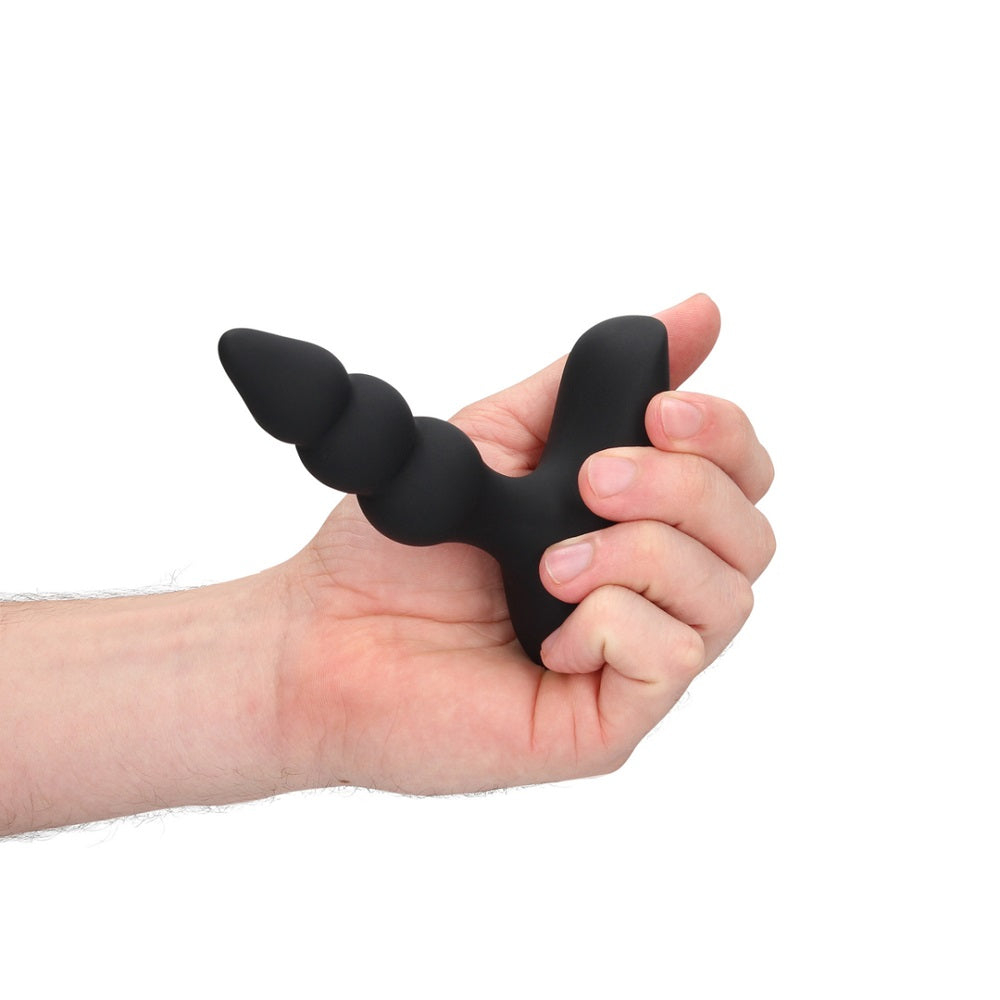 beaded-vibrating-anal-plug-with-remote-control-black