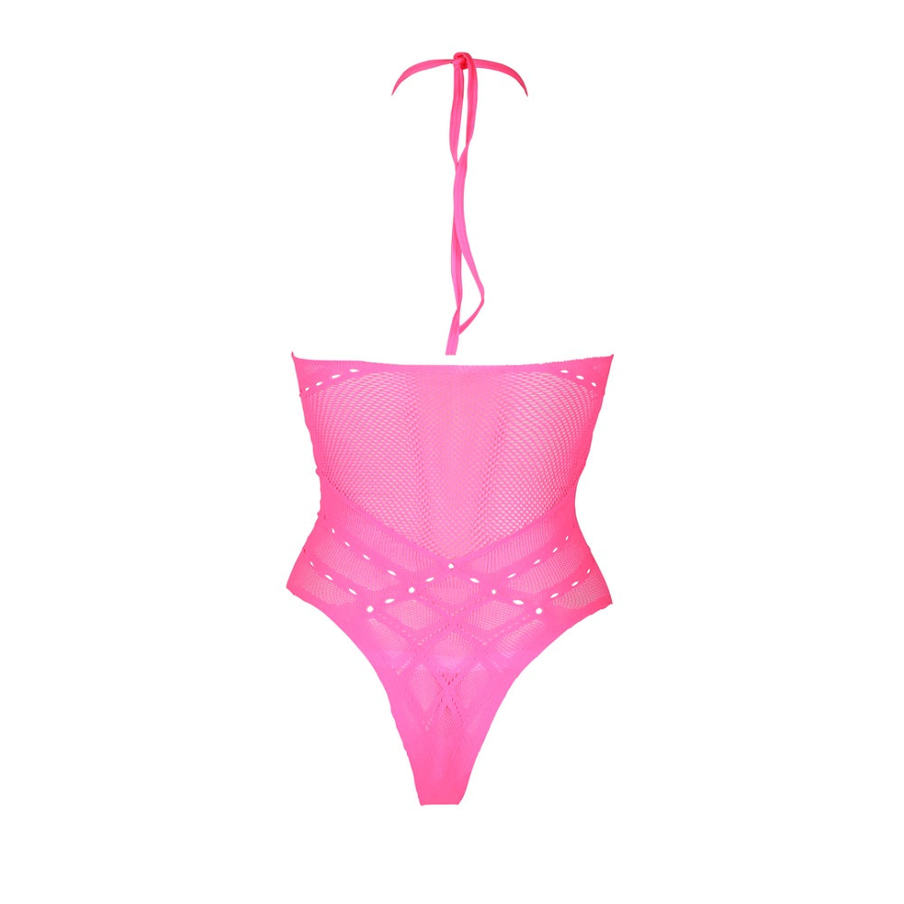 halter-tie-neck-bodysuit-neon-pink-plus-size