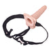 Nasswalk Toys Flesh Pink Rechargeable Hollow Strap On Dildo - Peaches and Screams