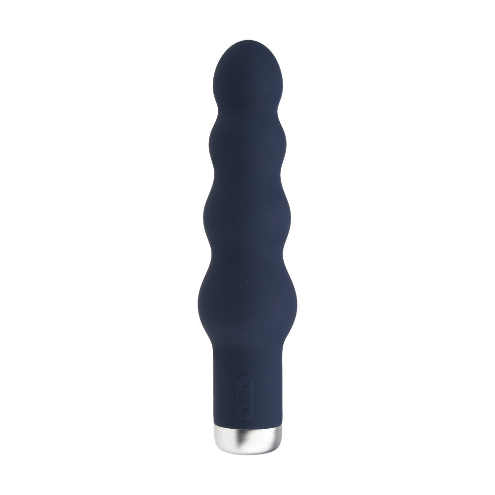 Nauti silicone ribbed vibrator - bullet vibrators peaches and screams