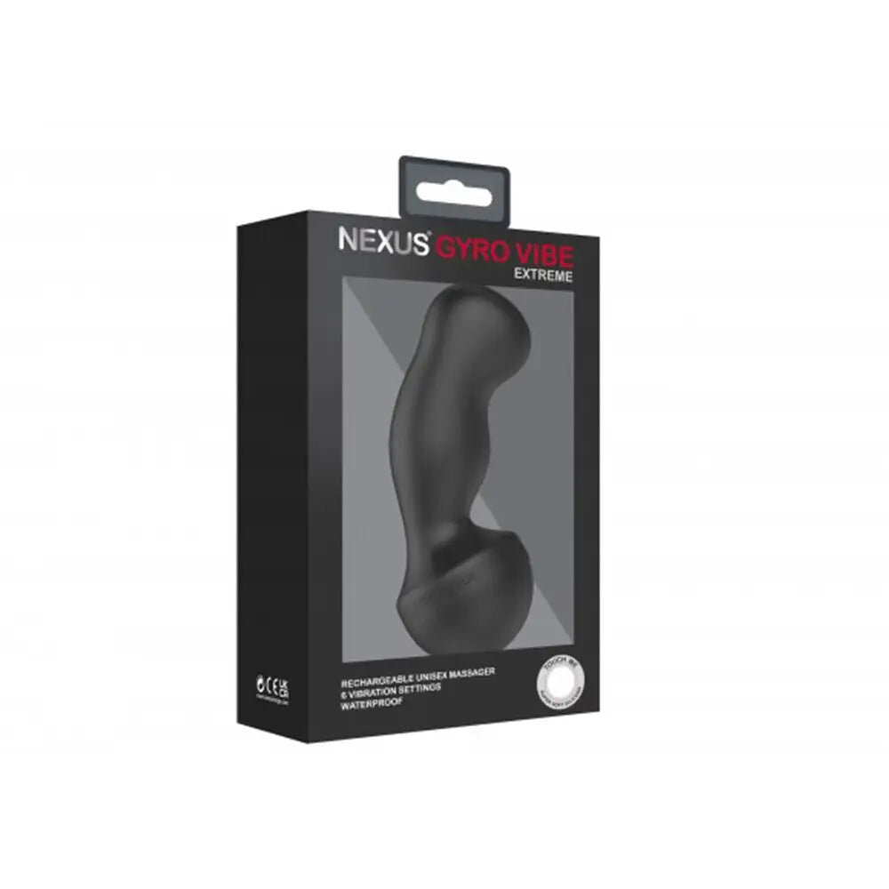 Nexus Silicone Black Multi-speed Rechargeable Prostate Massager - Peaches and Screams
