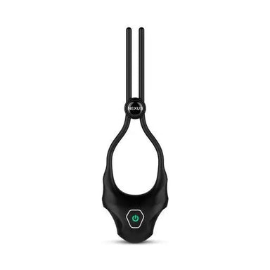 Nexus Silicone Black Rechargeable Adjustable Cock Ring - Peaches and Screams