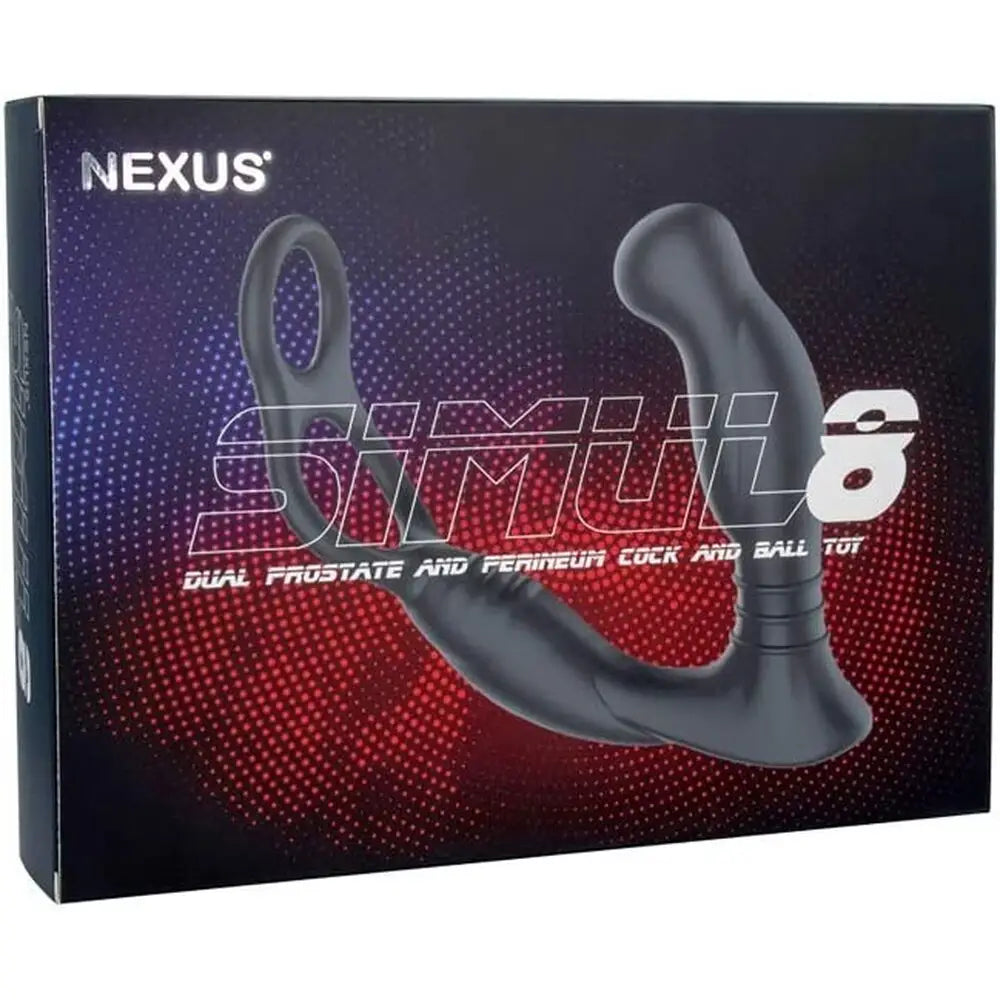Nexus Silicone Black Rechargeable Dual Anal Cock Ring - Peaches and Screams