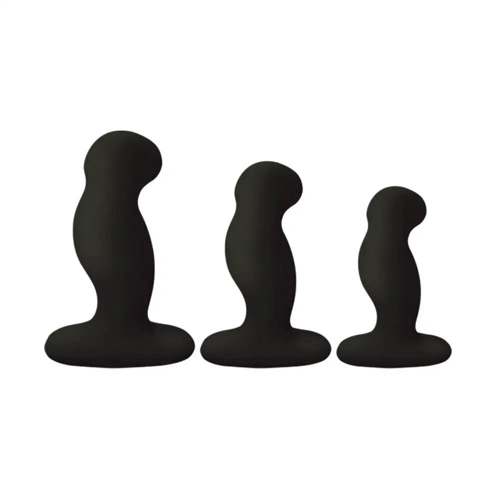 Nexus silicone black rechargeable vibrating prostate set - peaches and screams