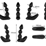 Nexus silicone black remote control bendable prostate massager - peaches and screams