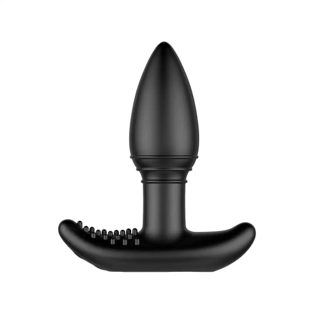 Nexus silicone black unisex rechargeable remote massager - peaches and screams
