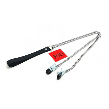 Nipple Clamps With Lead 40cm - Peaches and Screams