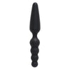 Nmc ltd 7 inch black silicone dual head anal butt plug - peaches and screams