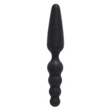 Nmc ltd 7 inch black silicone dual head anal butt plug - peaches and screams