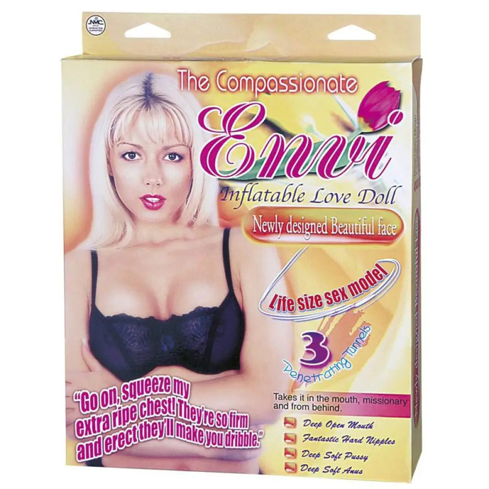 Nmc ltd beautiful life-size blow-up sex doll with 3 love holes - peaches and screams
