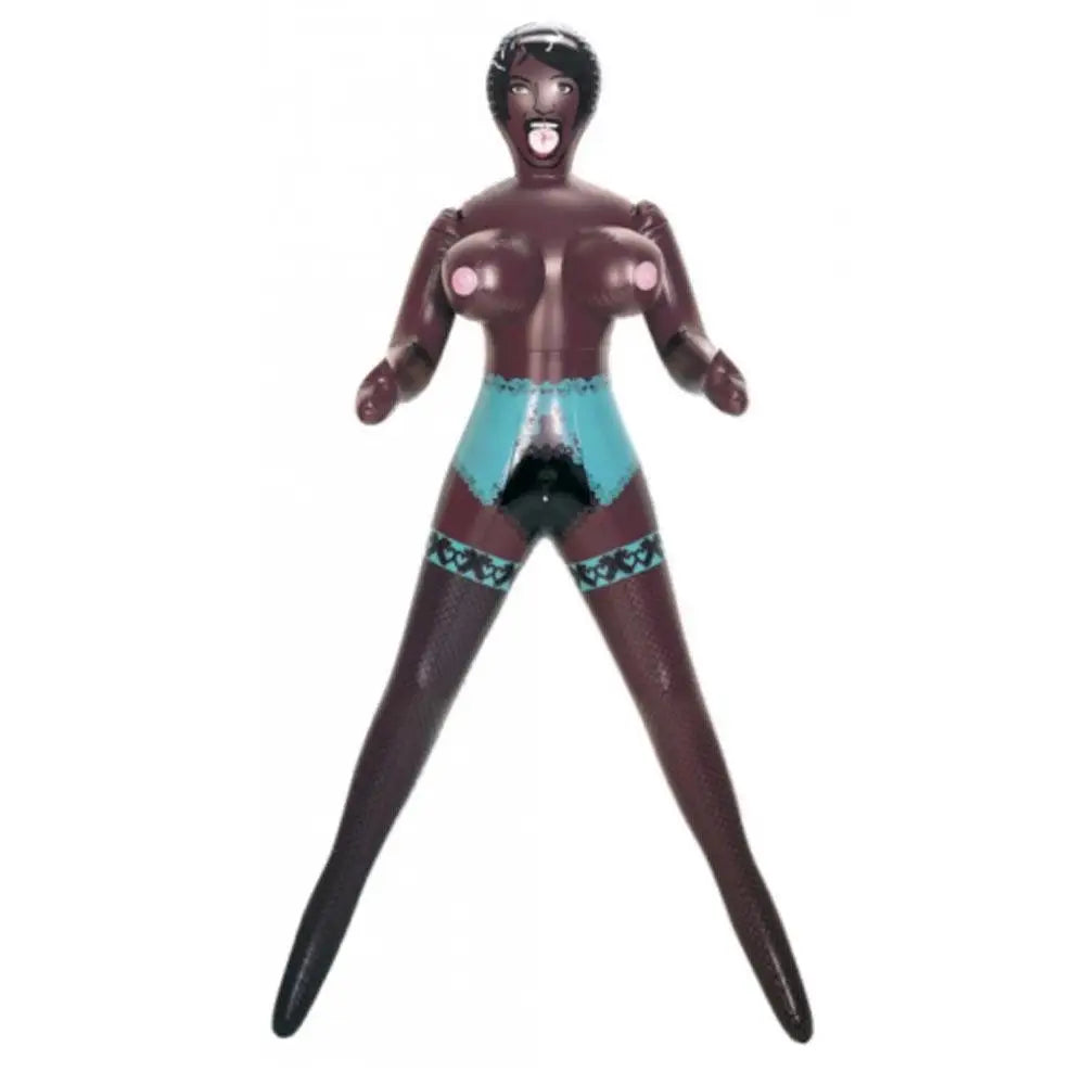 Nmc ltd realistic black alecia 3 hole sex doll - peaches and screams