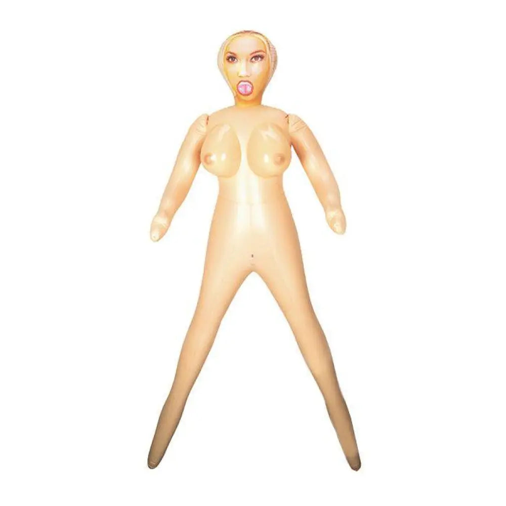 Nmc ltd realistic flesh pink inflatable love doll with boobs - peaches and screams