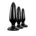 Ns Novelties 3-piece Renegade Black Anal Butt Plug Set - Peaches and Screams