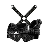 Ns novelties black erotic bondage kit for couples - peaches and screams