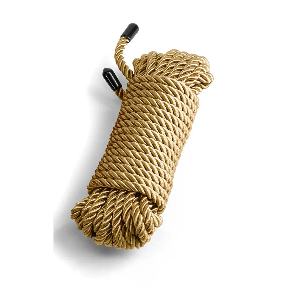 Ns novelties polyester gold bondage rope teal 25ft - peaches and screams