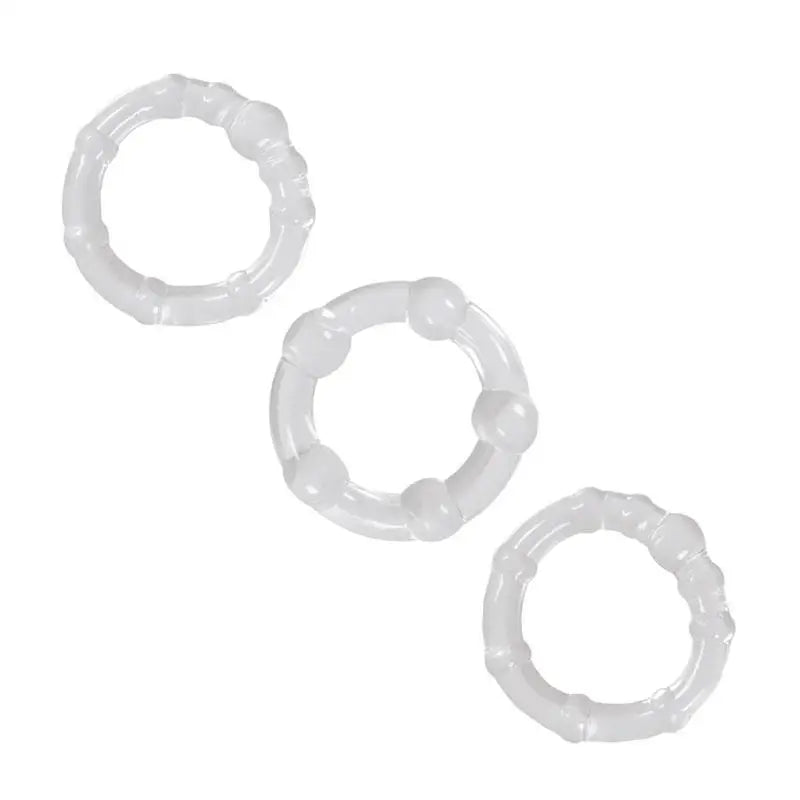 Ns Novelties Renegade Clear Stretchy Cock Love Rings - Peaches and Screams