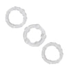 Ns novelties renegade clear stretchy cock rings set of 3 - peaches and screams