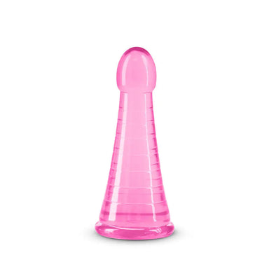 Ns Novelties Rubber Pink Tapered Large Dildo With Suction Cup - Peaches and Screams