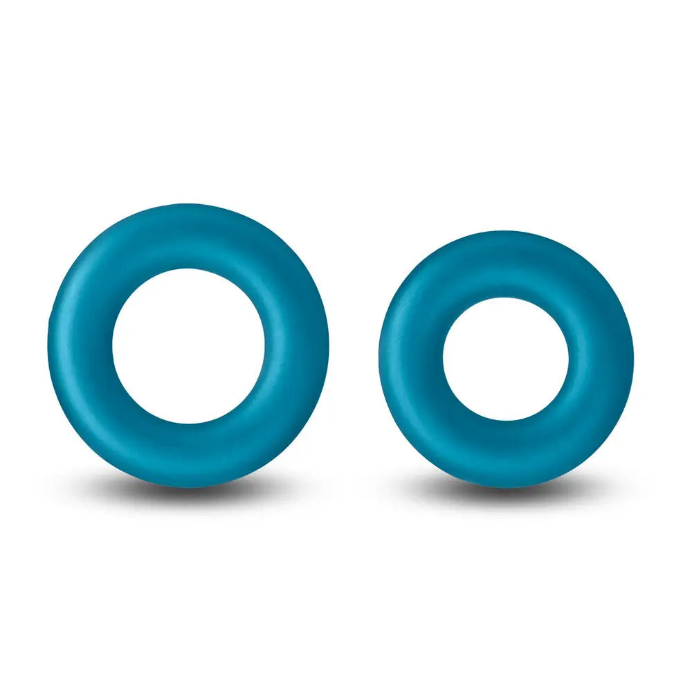Ns novelties silicone blue cock ring set for him - peaches and screams