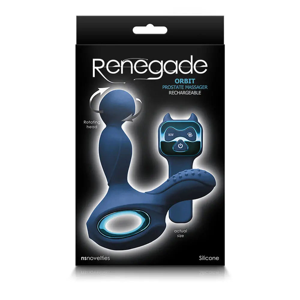 Ns Novelties Silicone Blue Rechargeable Large Prostate Massager - Peaches and Screams