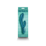 Ns novelties silicone green rechargeable rabbit vibrator - peaches and screams