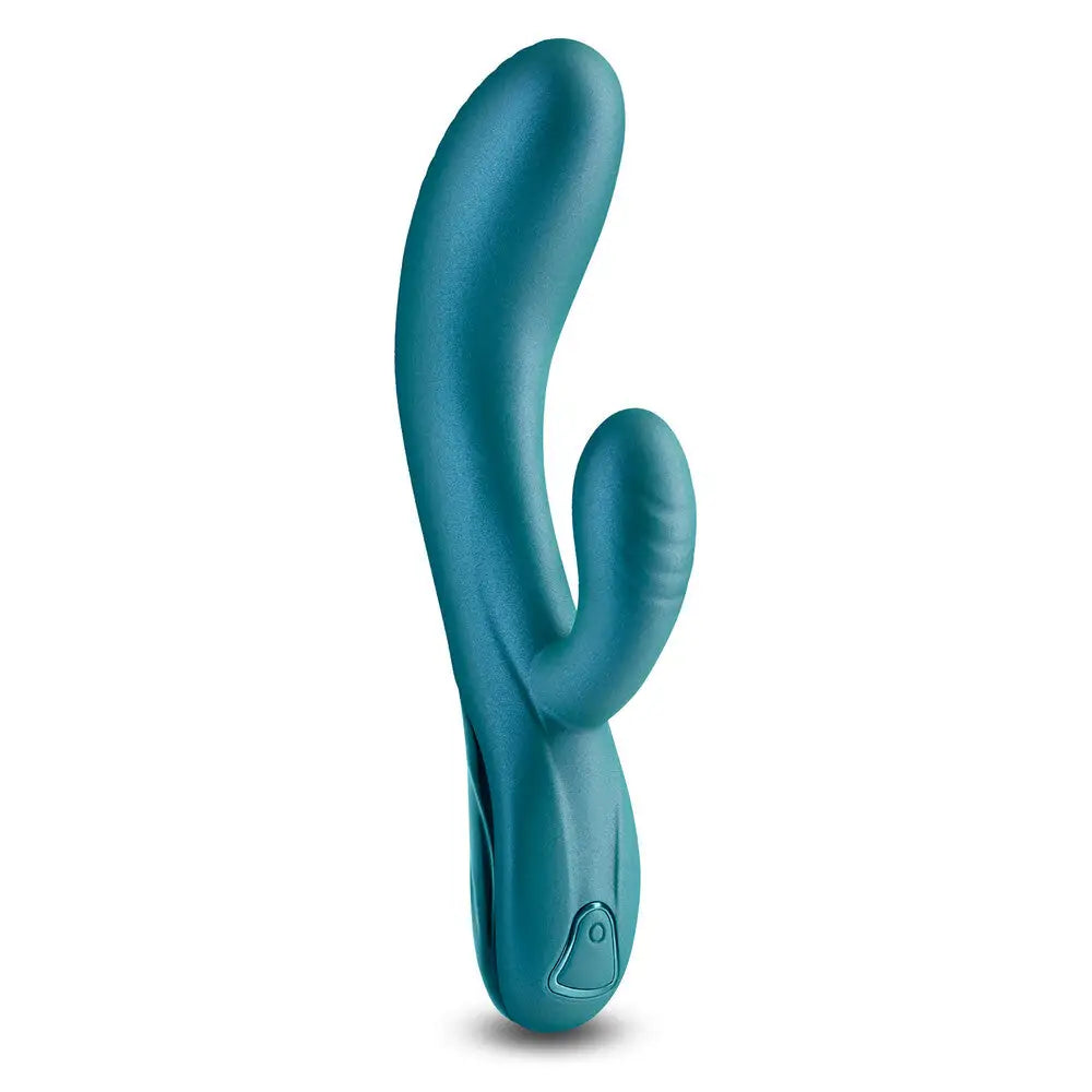 Ns novelties silicone green rechargeable rabbit vibrator - peaches and screams