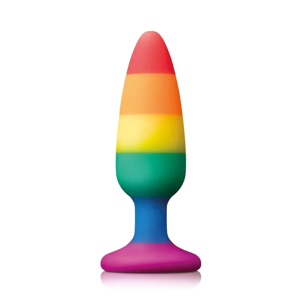 Ns novelties silicone purple large butt plug 5.25 inch - peaches and screams