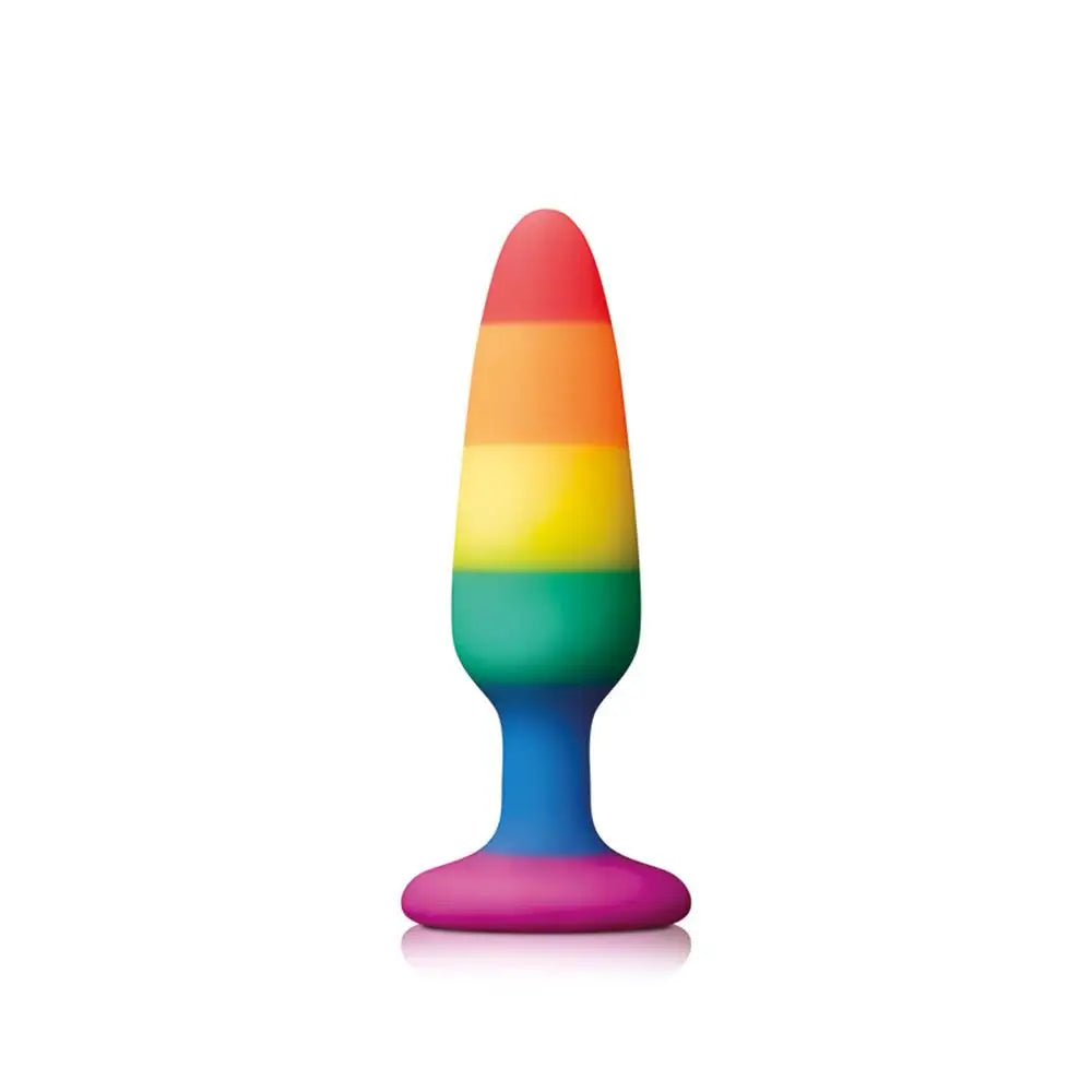 Ns novelties silicone purple medium butt plug 4.3 inch - peaches and screams