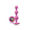 Ns novelties sparkling rainbow gem silicone anal beads - peaches and screams