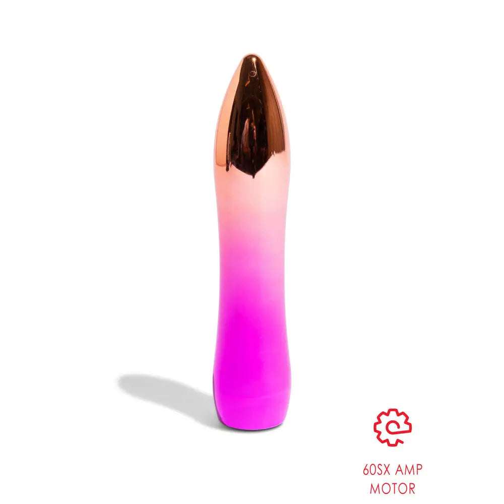 Nu Sensuelle Aluminium Pink Rechargeable Mini Bullet Vibrator - Peaches and Screams