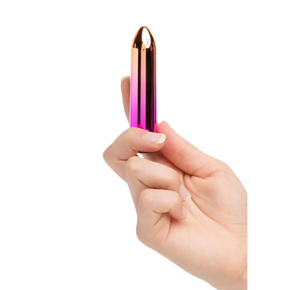 Nu sensuelle jelly pink rechargeable mini bullet vibrator - peaches and screams