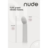 Nude aulora mini g spot vibrator rechargeable silicone toy - peaches and screams