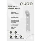 Nude aulora mini g spot vibrator rechargeable silicone toy - peaches and screams