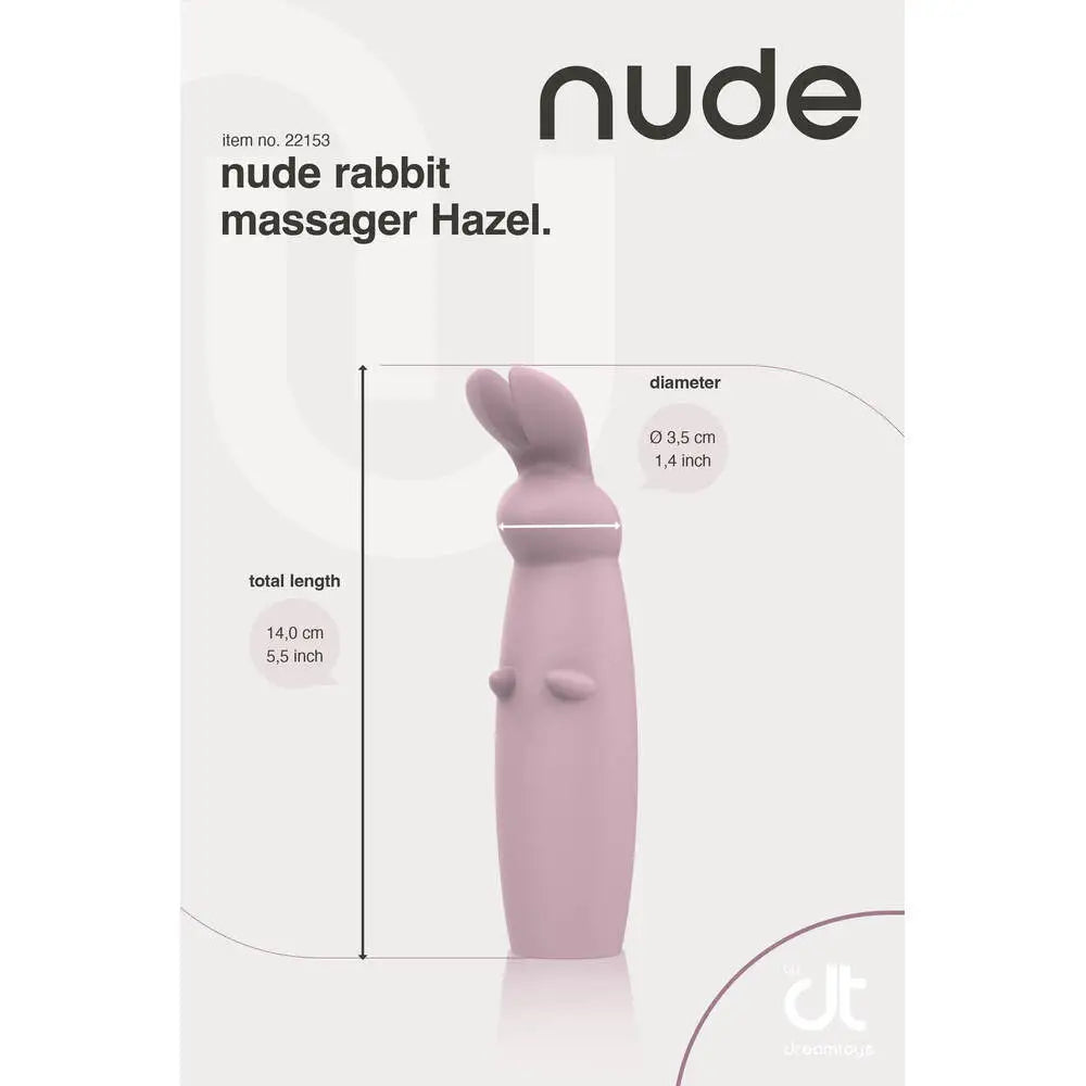Nude Hazel Mini Rabbit Massager - Peaches and Screams