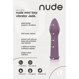 Nude jade mini torp vibrator waterproof rechargeable toy - peaches and screams