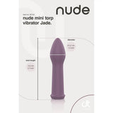 Nude jade mini torp vibrator waterproof rechargeable toy - peaches and screams