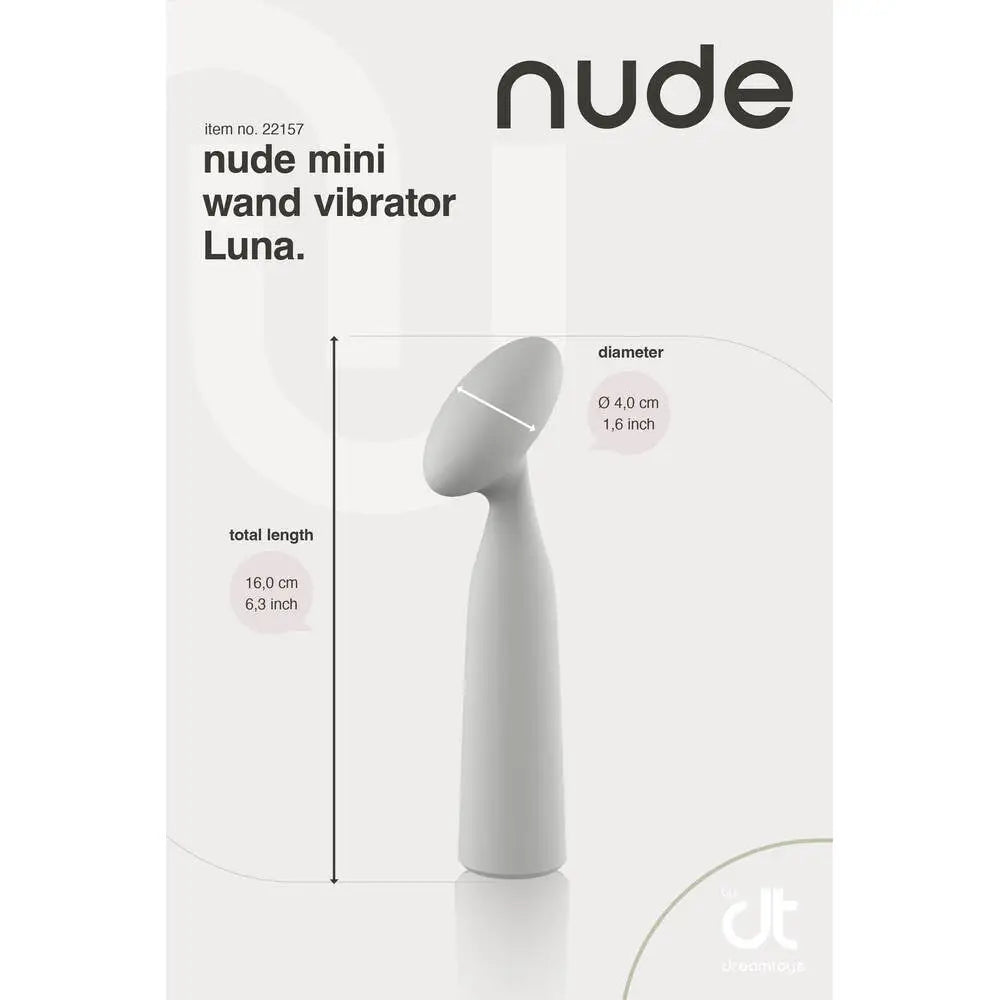 Nude Luna Mini Wand Vibrator - Peaches and Screams