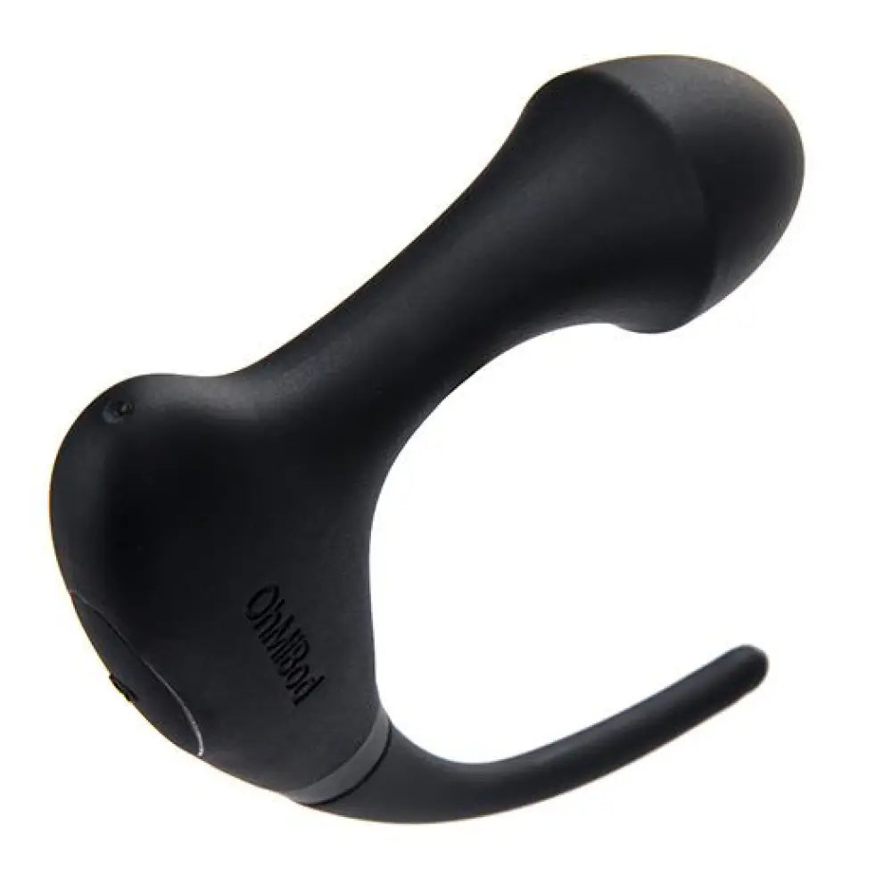 Ohmibod black vibrating anal plug with clit stimulator - peaches and screams