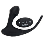 Ohmibod black vibrating anal plug with clit stimulator - peaches and screams